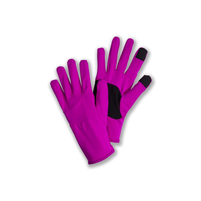 Brooks Draft Hybrid Breathable Running Gloves Unisex Icy Grey/black/nightlife MD 